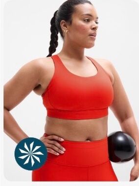 Athleta Interval Red sports Bra.